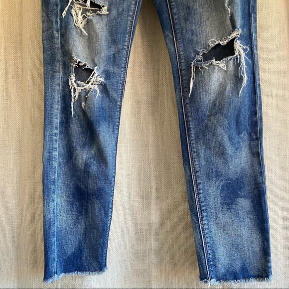 American Eagle Outfitters Tomgirl Ripped Jeans size 0 - Picture 5 of 14